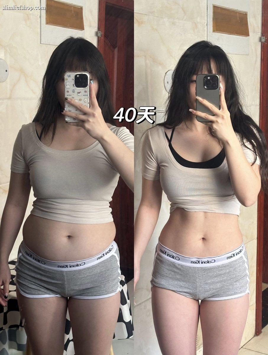 女性體態管理前後對比素材