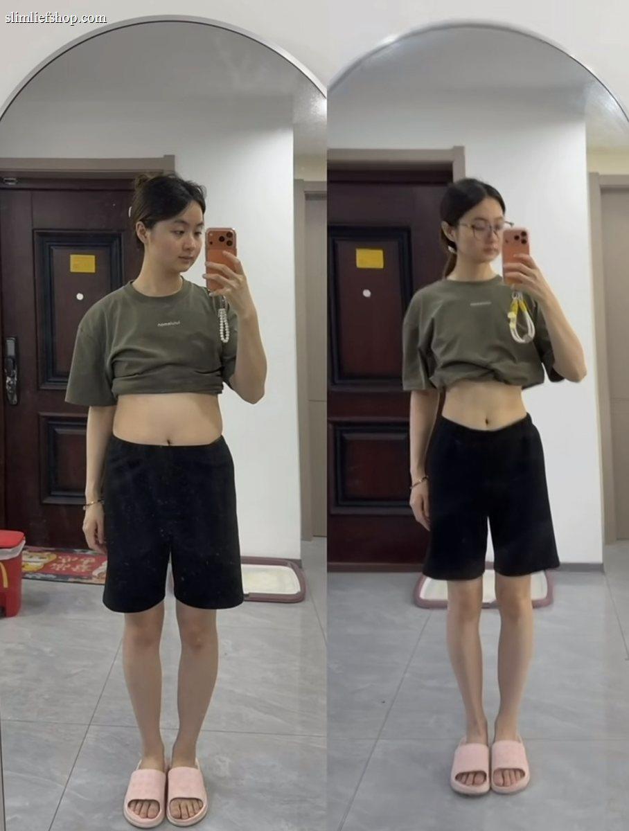 女性體態管理前後對比素材
