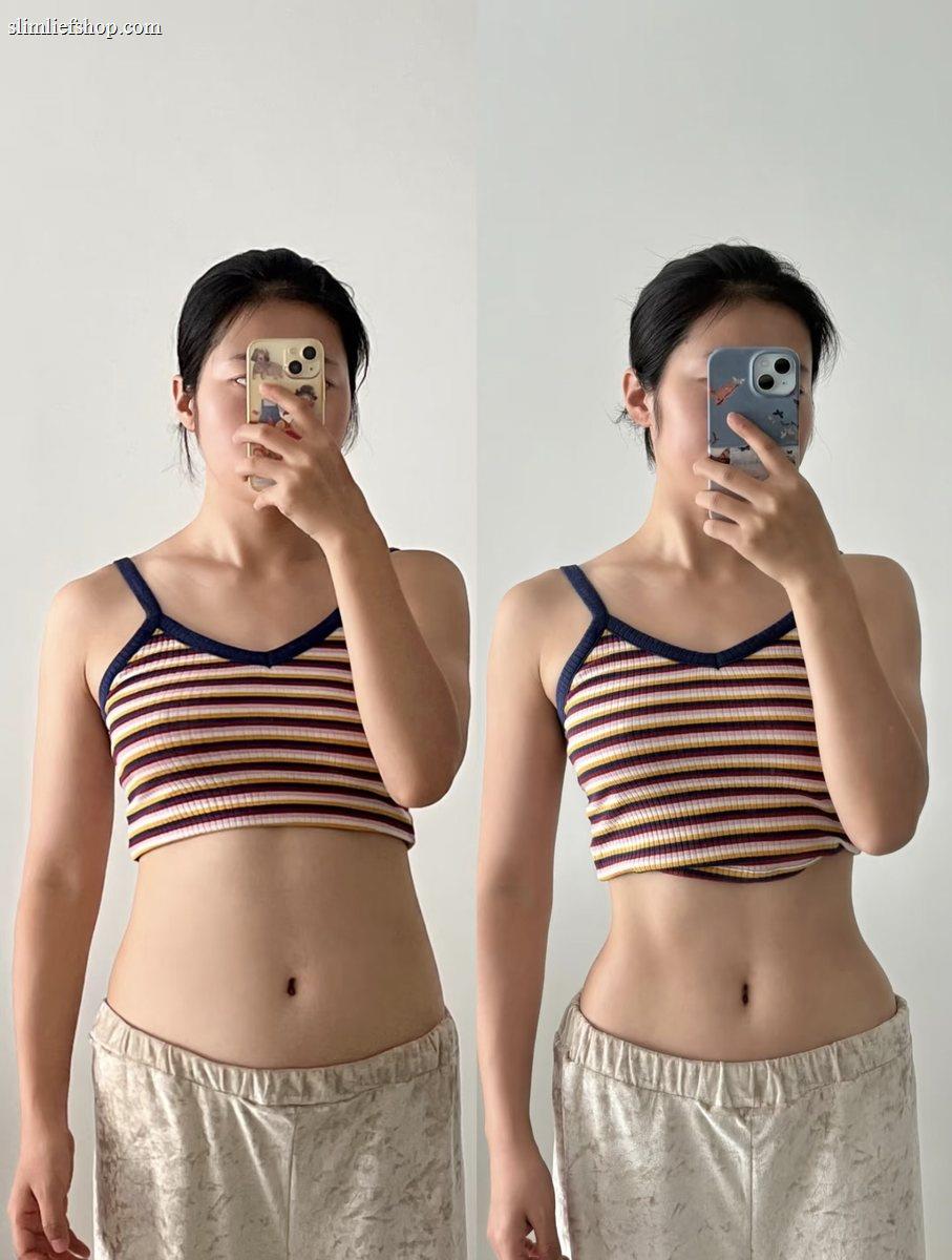 女性體態管理前後對比素材