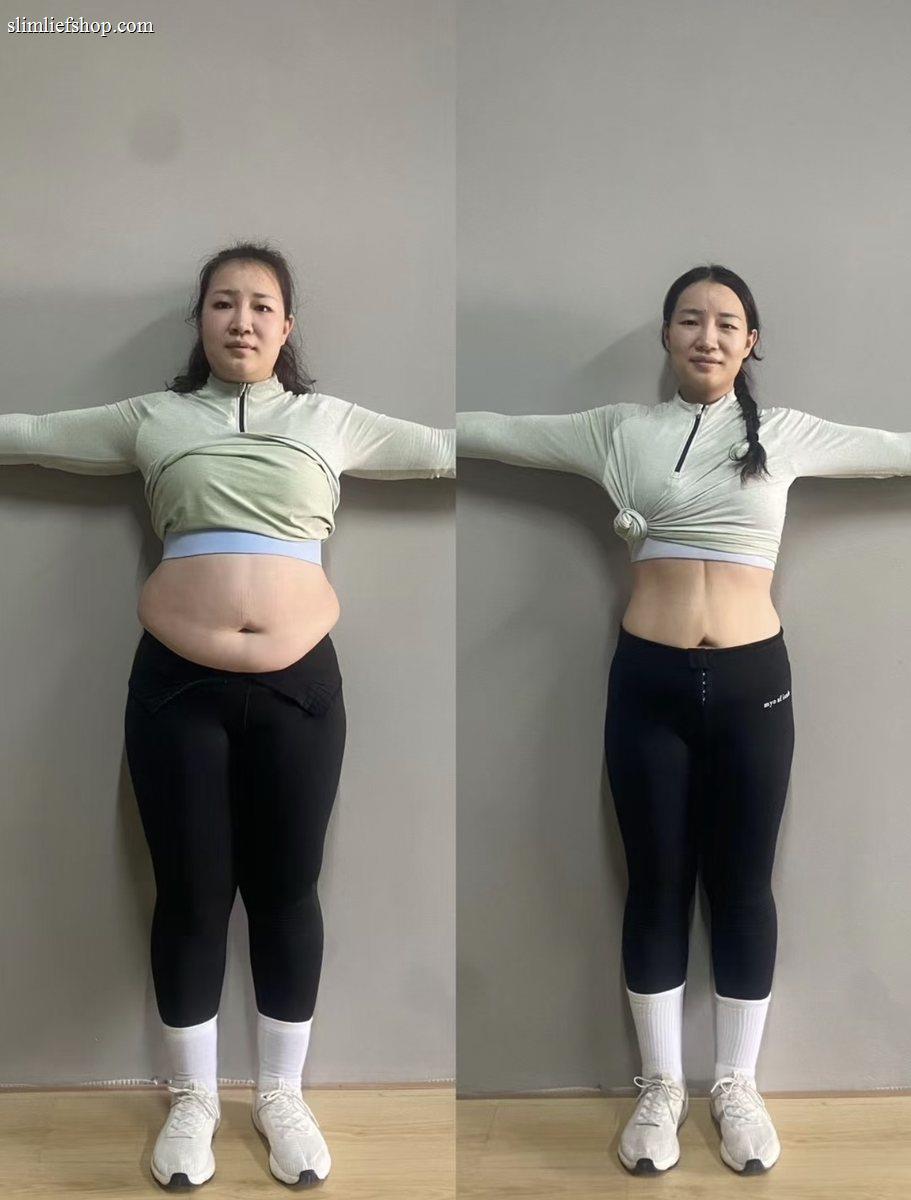女性體態管理前後對比素材